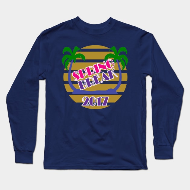 Spring Break 2017 Official T-Shirt by Basement Mastermind Long Sleeve T-Shirt by BasementMaster